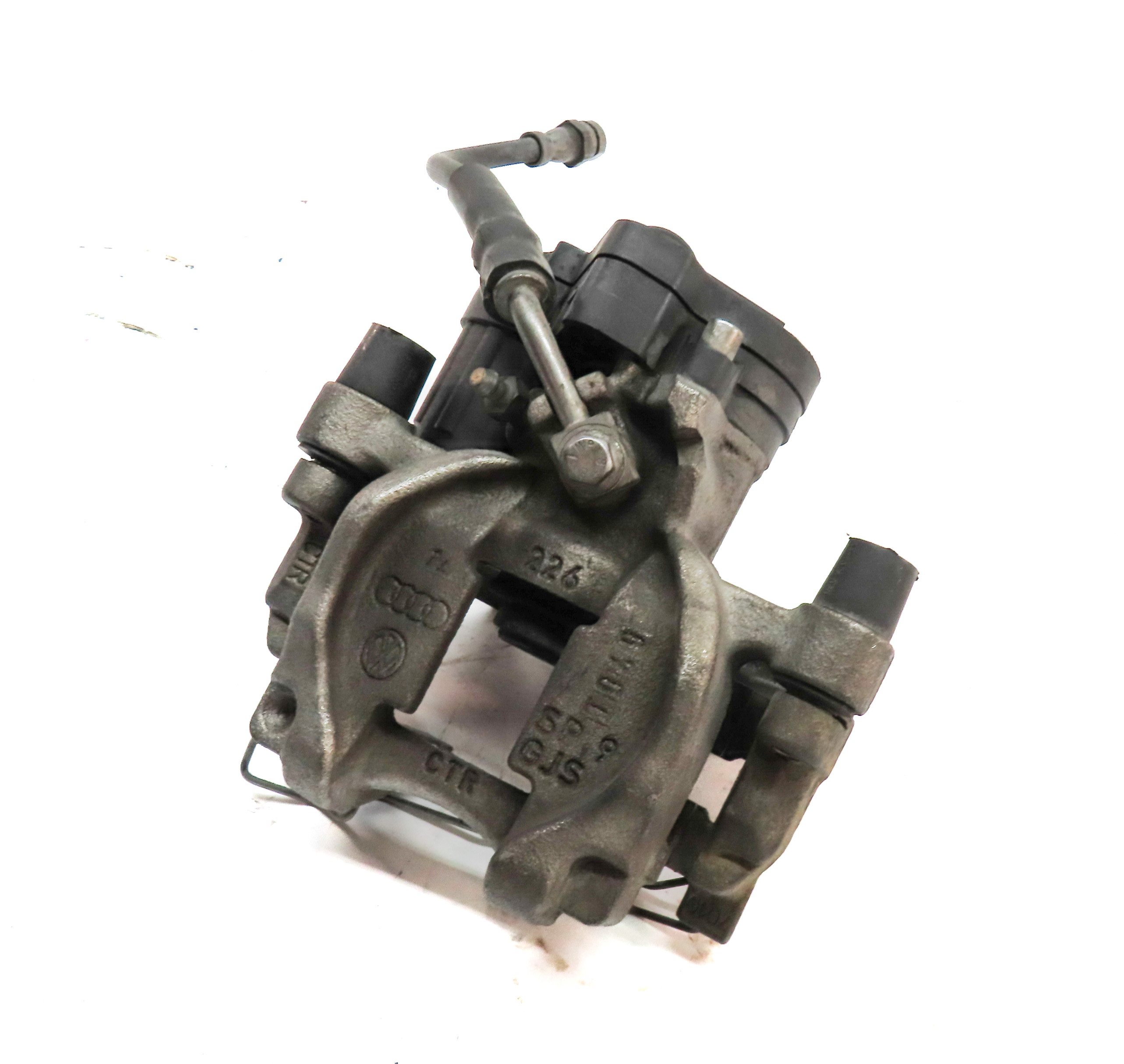 2015-2018 AUDI A3 (8V) RIGHT PASSENGER REAR ABS DISC BRAKE CALIPER w/ ACTUATOR — exact item pictured